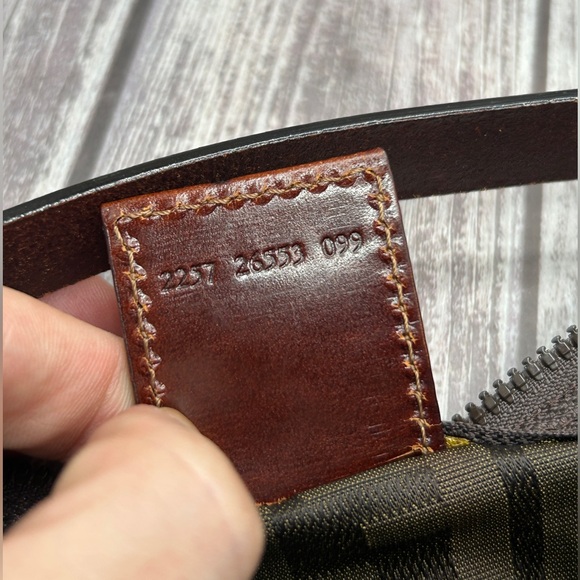 FENDI Zucca Vintage Mini Baguette Barrel Bag Top Handle Handbag RARE - Picture 12 of 16